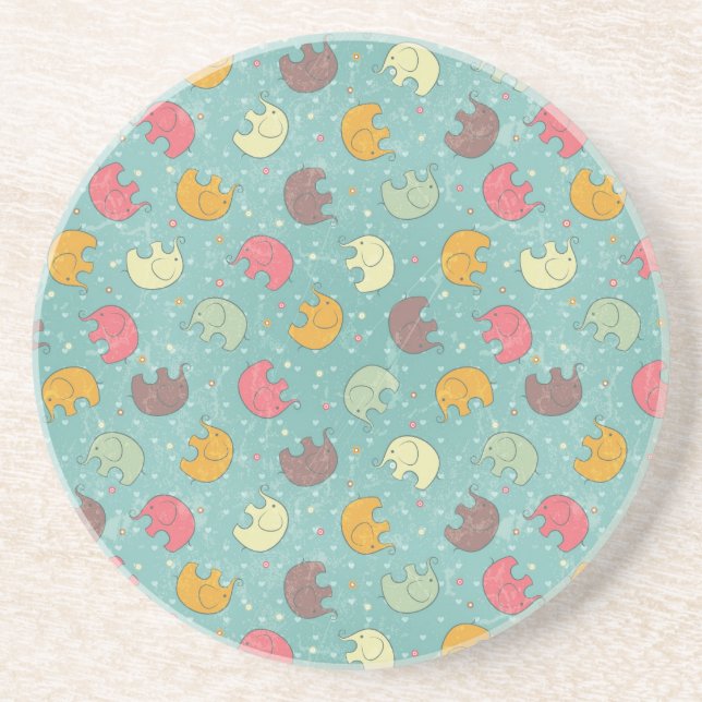 baby background drink coaster (Front)