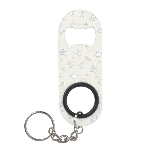 Baby background keychain bottle opener (Front)