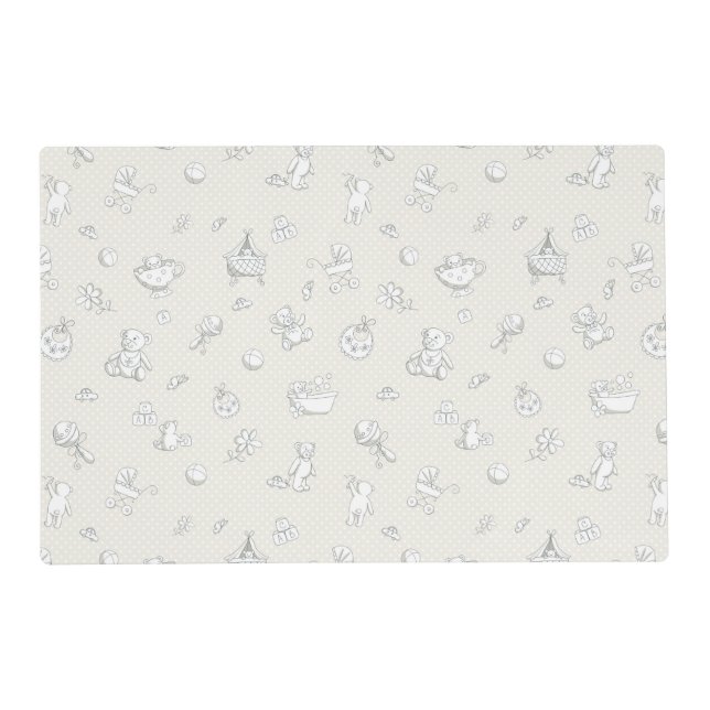 Baby background placemat (Front)