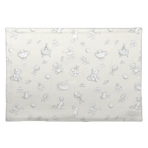 Baby background placemat