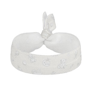 Baby background ribbon hair tie