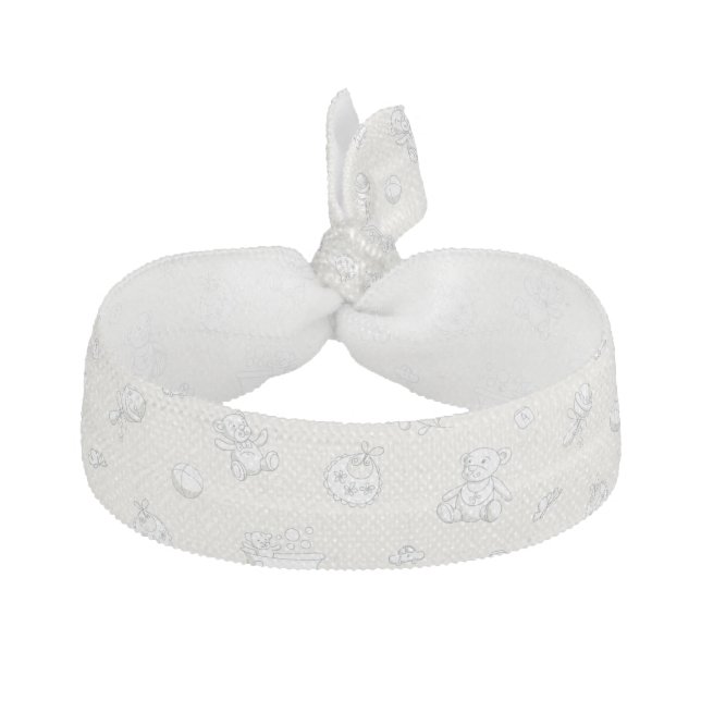 Baby background ribbon hair tie (Front)