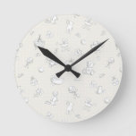 Baby background round clock