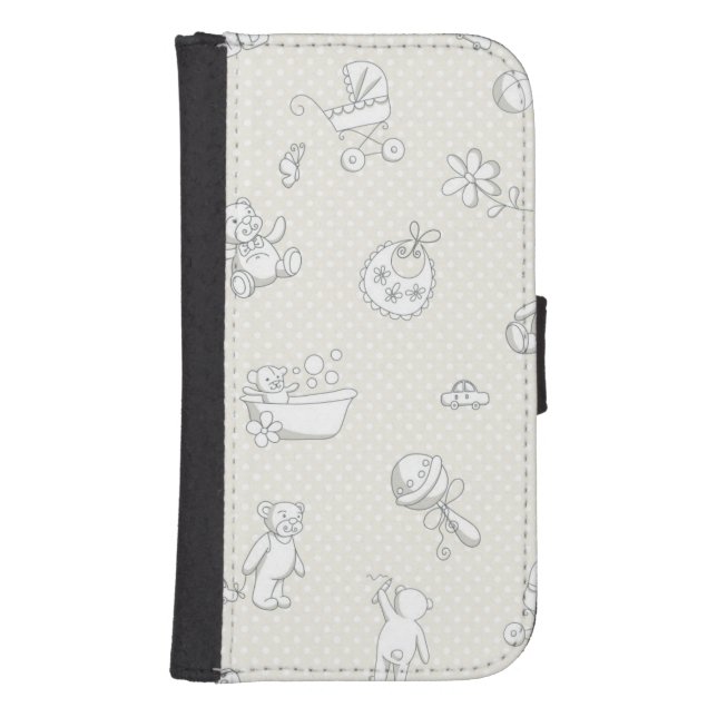 Baby background samsung galaxy wallet case (Front)