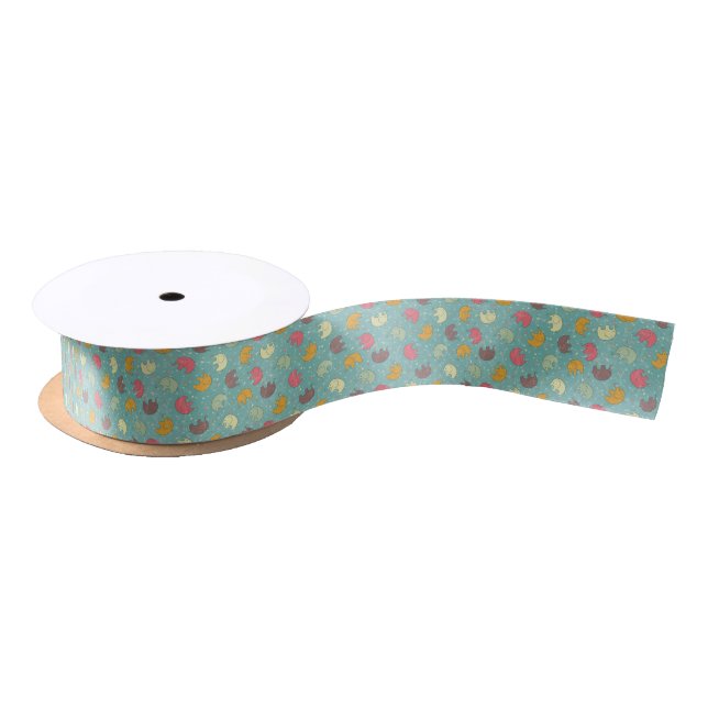baby background satin ribbon (Spool)
