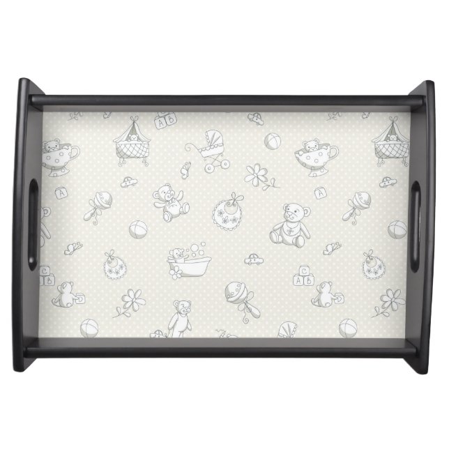 Baby background serving tray (Front)