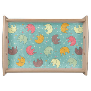 baby background serving tray