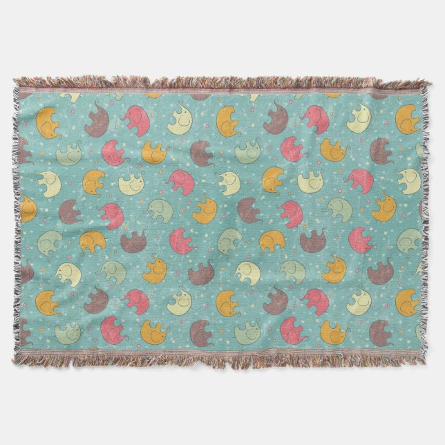 baby background throw blanket (Front)