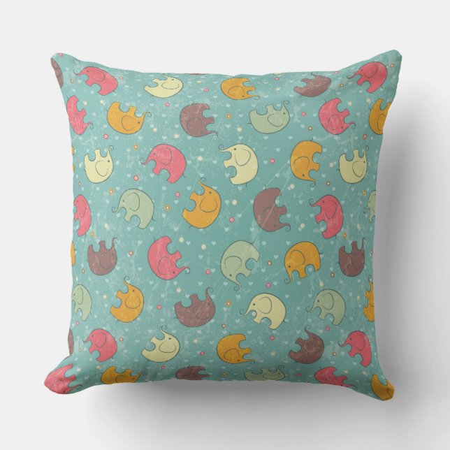 baby background throw pillow (Front)