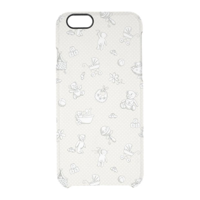 Baby background uncommon iPhone case (Back)
