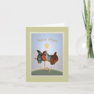 Baby backyard chicken Holiday Card
