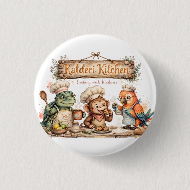 Baby Baking Friends Button (Front)