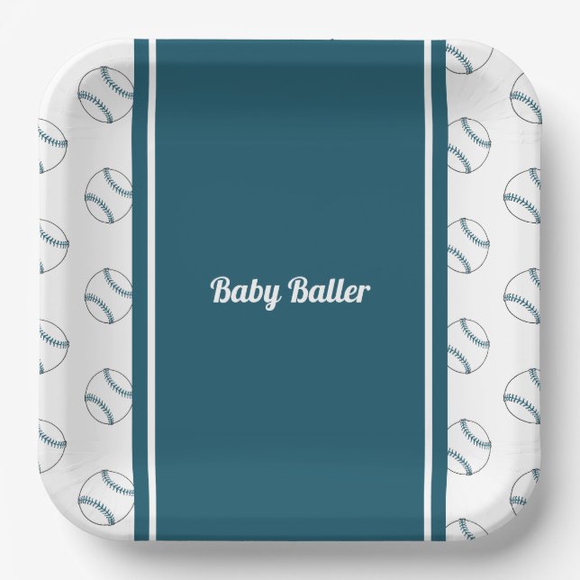 Baby Baller paper plate (Front)