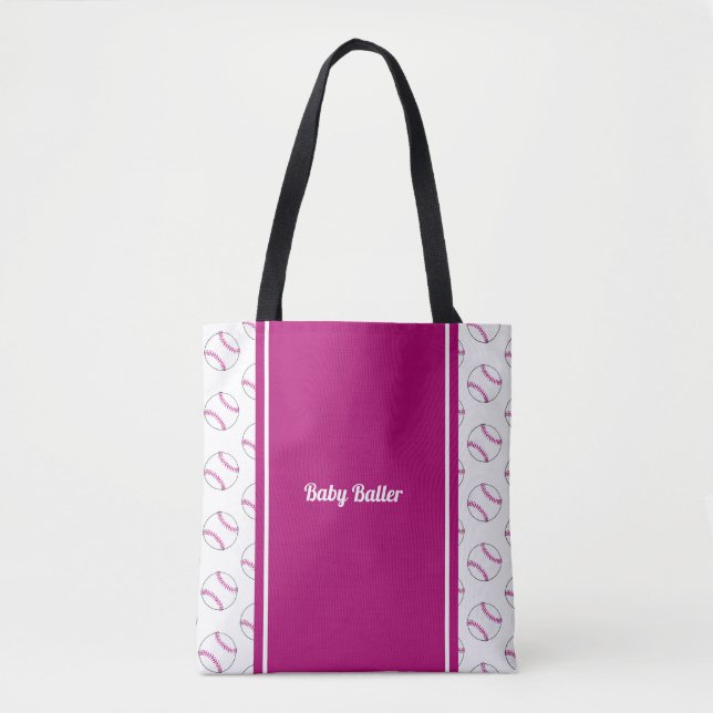 Baby baller pink Tote (Front)