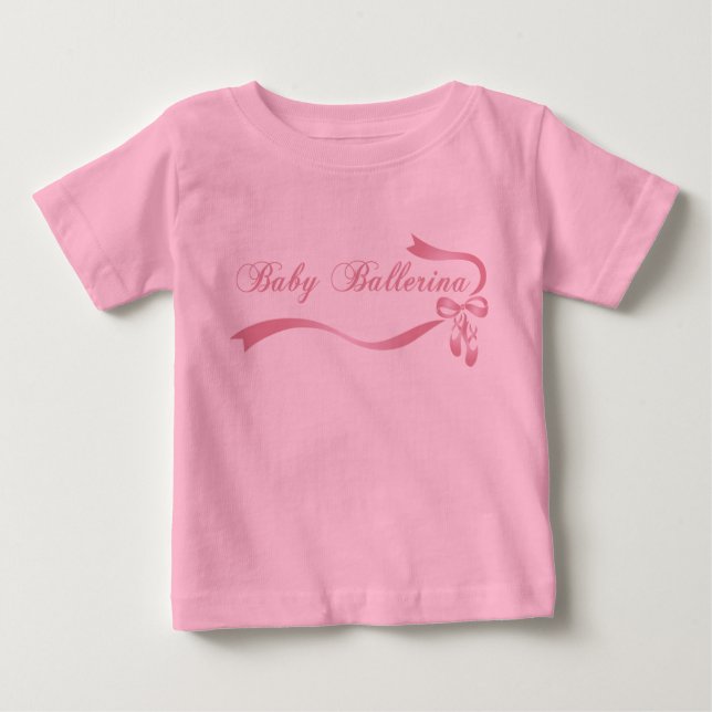 Baby Ballerina Toddler Ruffle Tee (Front)