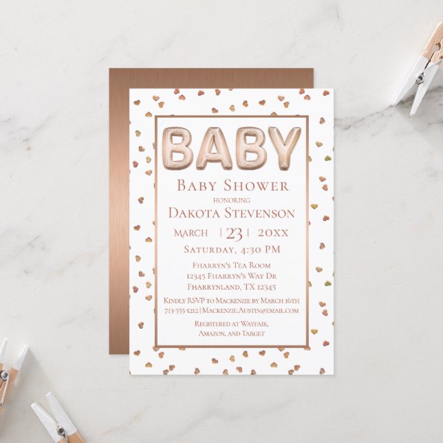 Glam Rose Gold and Blush Baby Shower - Immaculate Events LLC