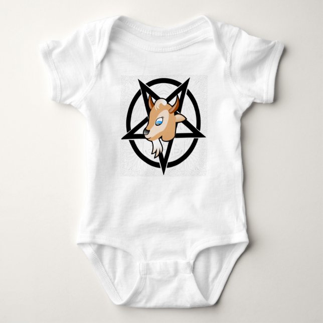 BABY BAPHOMET BABY BODYSUIT (Front)