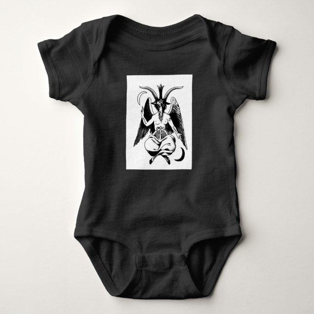 Baby Baphomet Baby Bodysuit (Front)