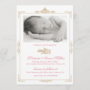 Baby Baptism Invitation