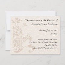 Baby Baptism Invitation