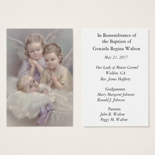 Baby Baptismal Remembrance Keepsake Personalize