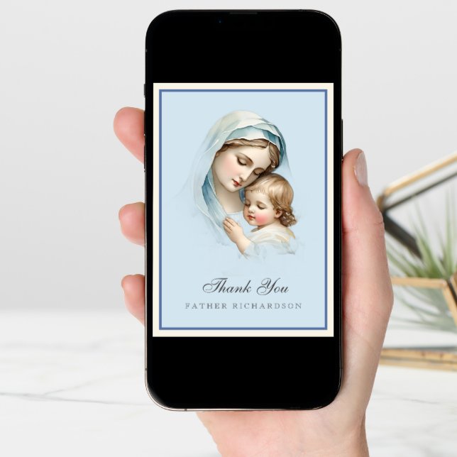 Baby Baptismal Thank You for Priest (Front Digital)