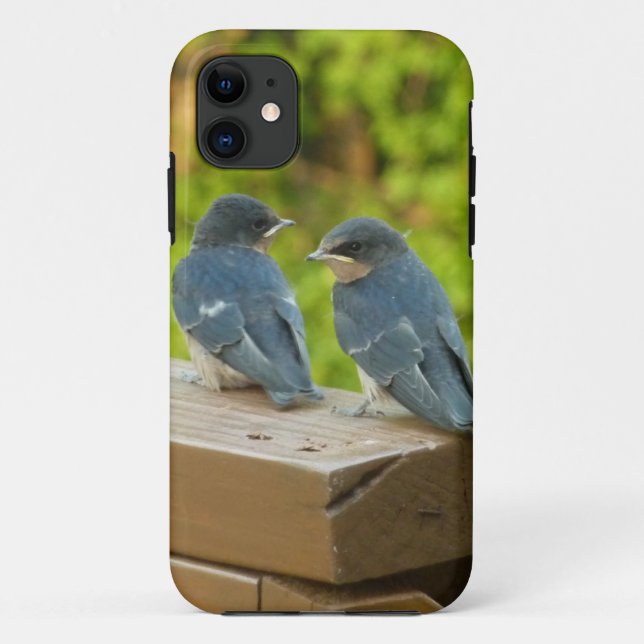Baby Barn Swallows Nature Bird Photography Case-Mate iPhone Case (Back)