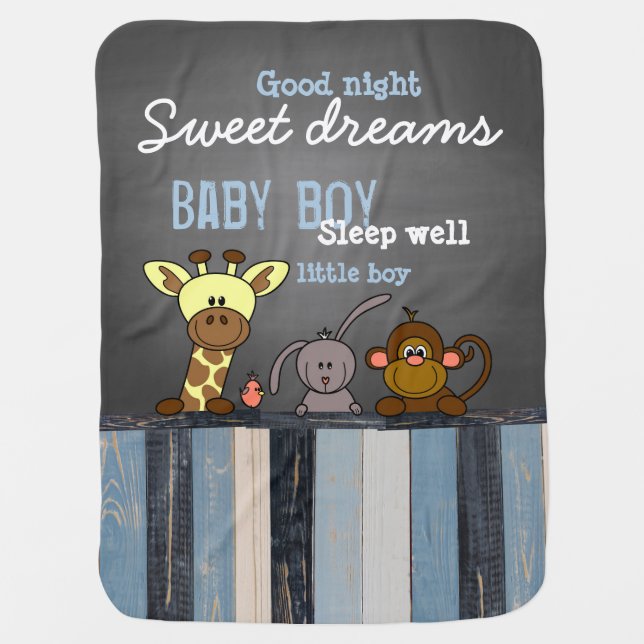 baby barristers president - animals - Heidy Receiving Blanket (Front)