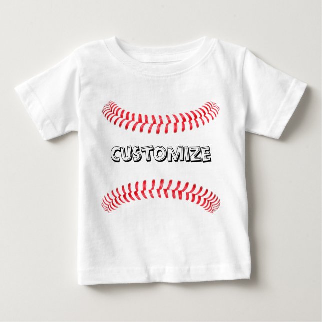 Baby Baseball Custom T-shirt (Front)