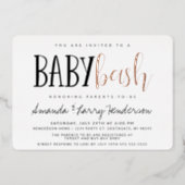 Baby Bash Couples Baby Shower Foil Invitation (Front)