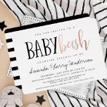 Baby Bash Couples Baby Shower Foil Invitation<br><div class="desc">THIS Baby Bash Couples Baby Shower Foil Invitation is great for joint baby shower celebrations! Celebrate your co-ed shower and invite your guests with added style using real foil finishes.</div>