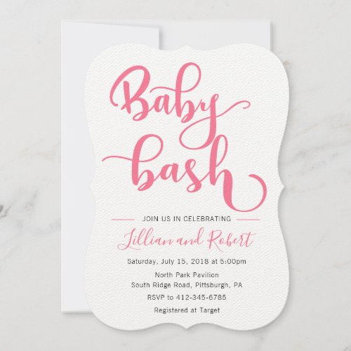 Baby Bash Couples Baby Shower for Girl Invitation