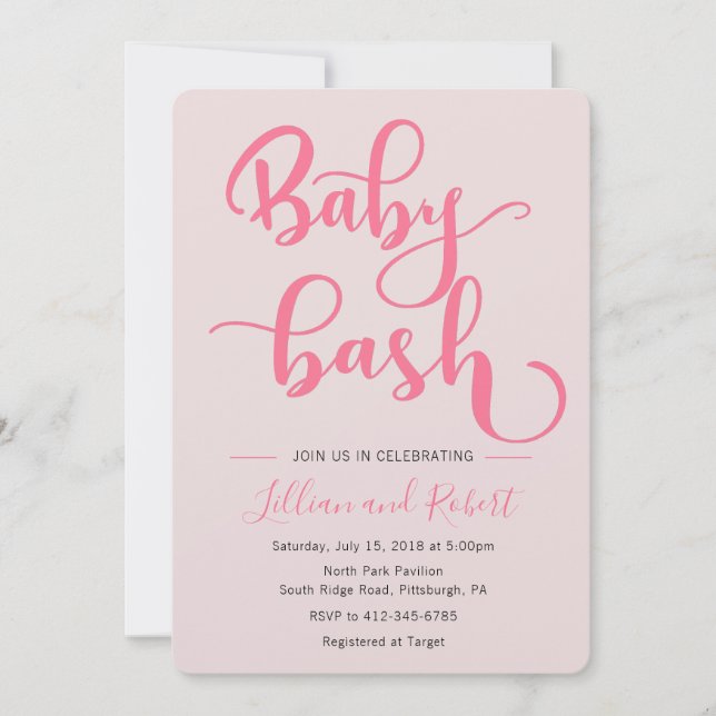 Baby Bash Couples Baby Shower for Girl Invitation (Front)
