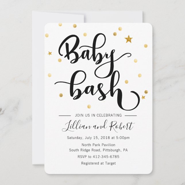 Baby Bash Couples Baby Shower invitation (Front)