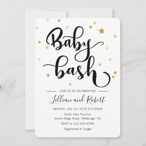 Baby Bash Couples Baby Shower invitation