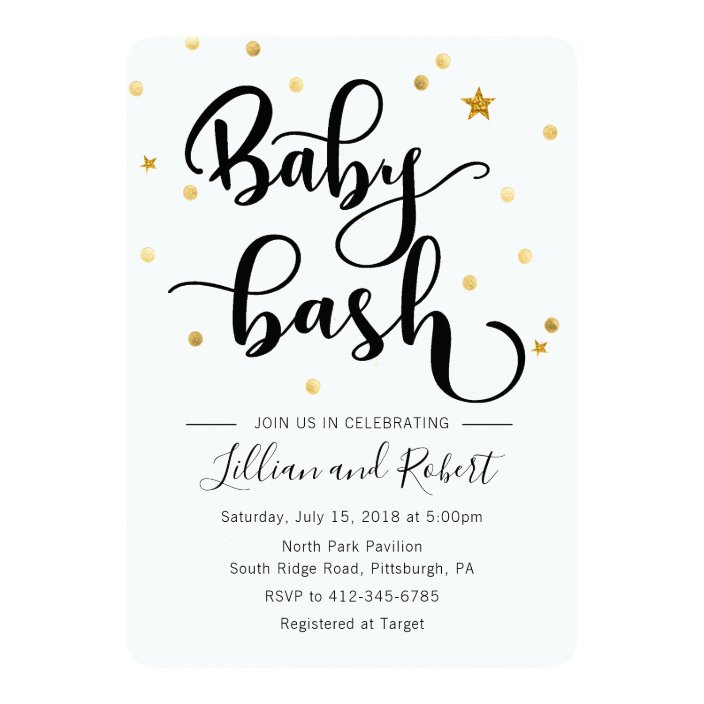 baby bash invitation