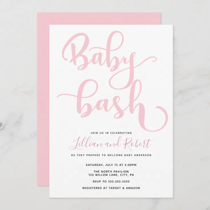 Baby Bash Couples Baby Shower Invitation Zazzle