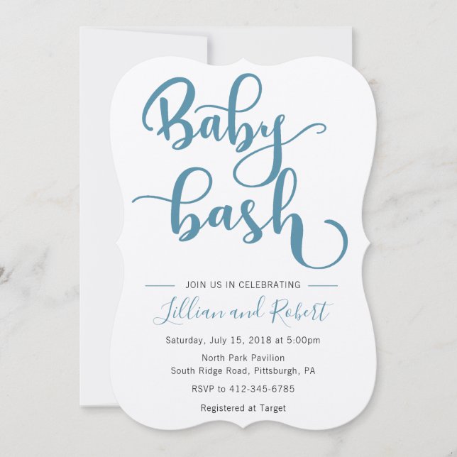 Baby Bash Couples Baby Shower Invitation (Front)