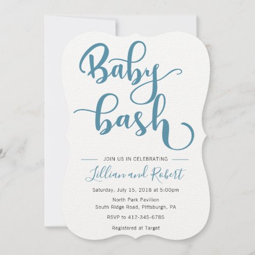 Baby Bash Couples Baby Shower Invitation