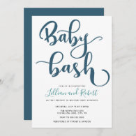 Baby Bash Couples Baby Shower Invitation