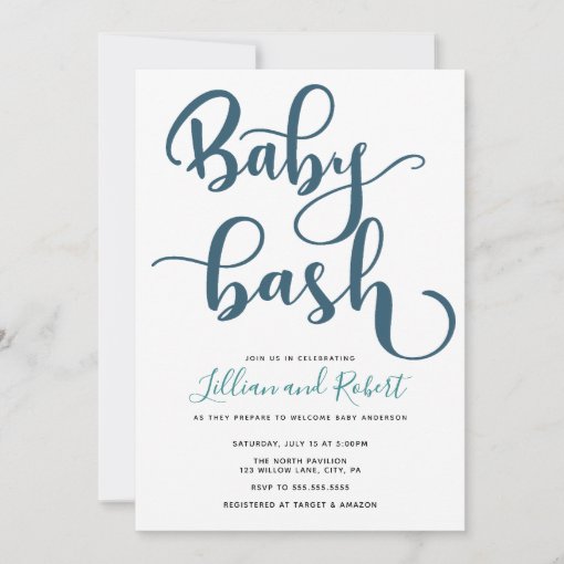 Baby Bash Couples Baby Shower Invitation | Zazzle
