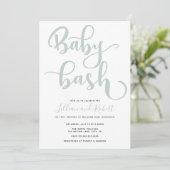 Baby Bash Couples Baby Shower Invitation (Standing Front)