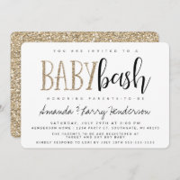 Baby Bash, Couples Baby Shower Invitation