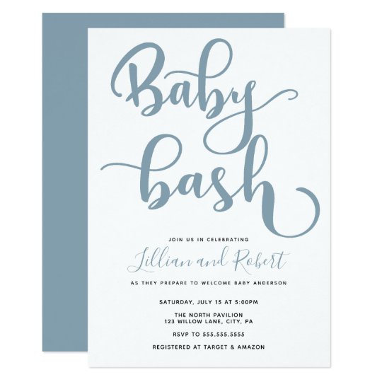 Baby Bash Couples Baby Shower Invitation | Zazzle.com