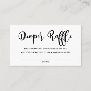 Baby Bash Diaper Raffle Enclosure Card
