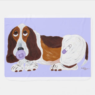 Baby Basset Hound Blanket