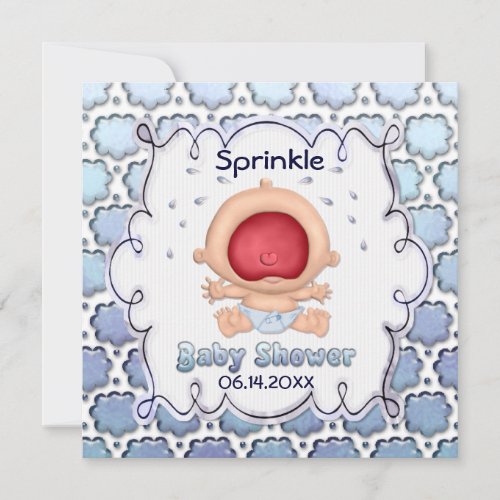 Baby Bawling Funny Sprinkle Baby Shower Invitation