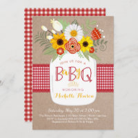 Baby BBQ Baby Shower Invitation, BabyQ Invite