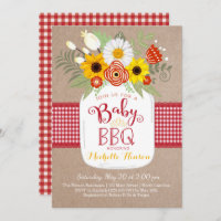 Baby BBQ Baby Shower Invitation, BabyQ Invite