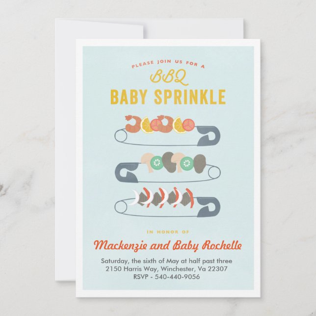 Baby BBQ Invitation (Front)